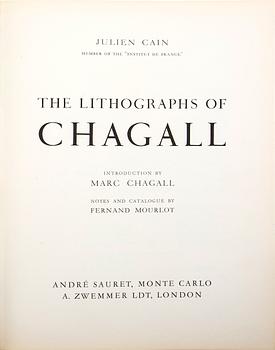 Marc Chagall, book, "Chagall Lithographer".