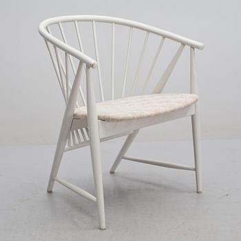 KARMSTOL, "Solfjädern", Sonna Rosén, Nässjö Stolfabrik, formgiven 1948.