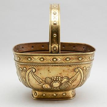 FRUKTKORG, mässing, 1800-talets första hälft.