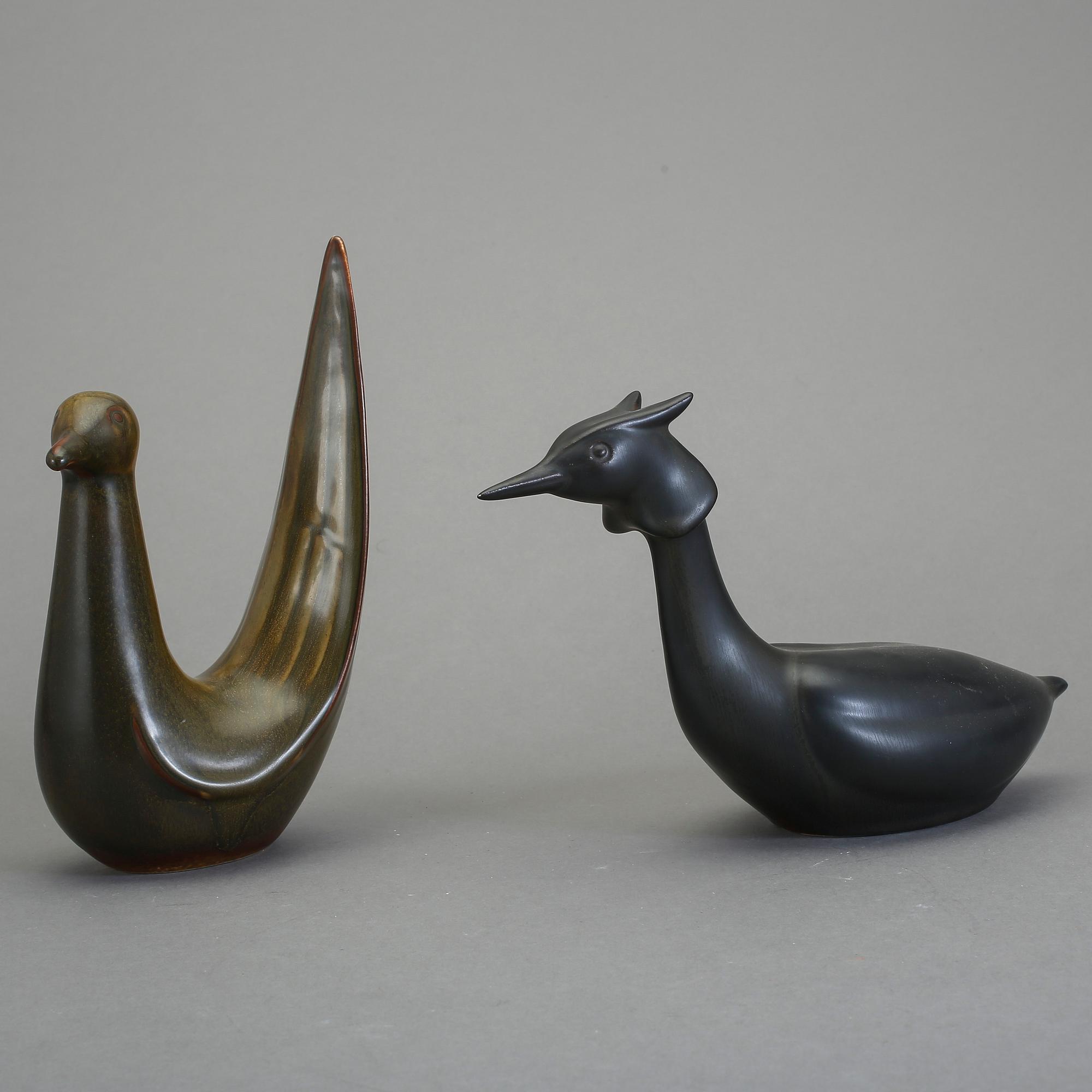 FIGURINER, 2 st, stengods, Gunnar Nylund, Rörstrand.