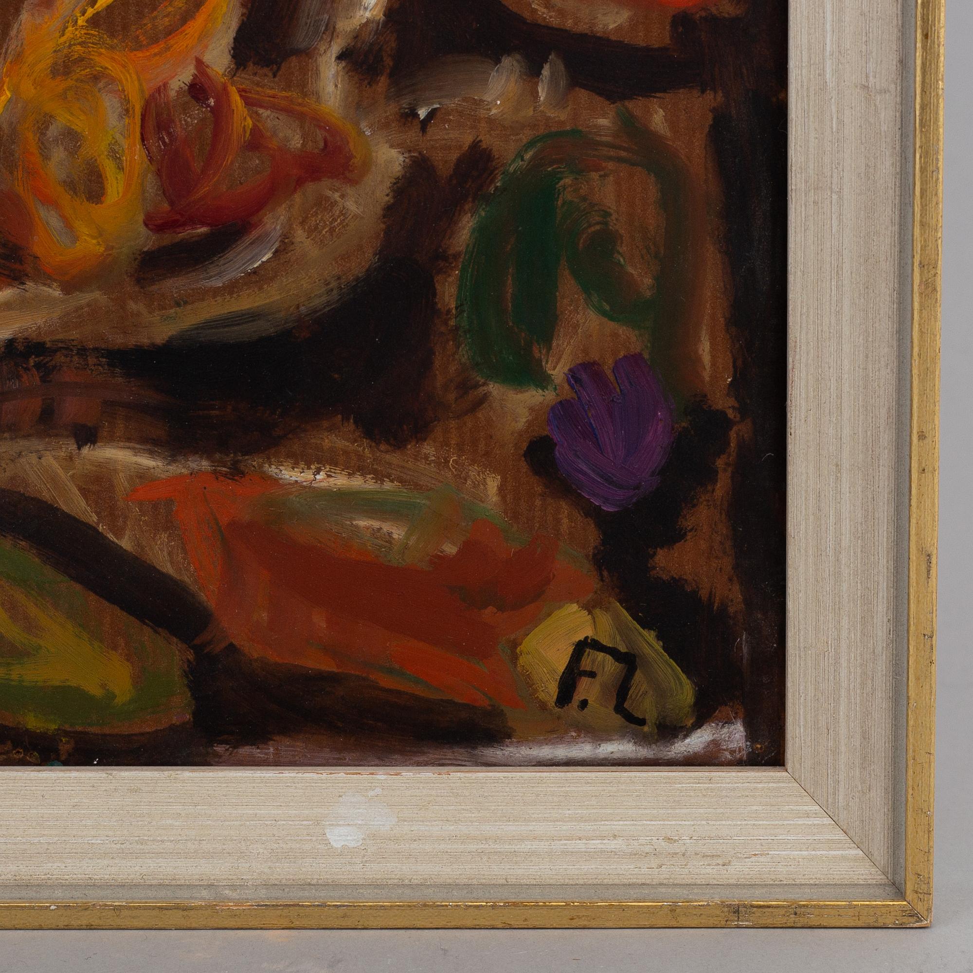 FRANS LARSSON, gouache/watercolour, signed.