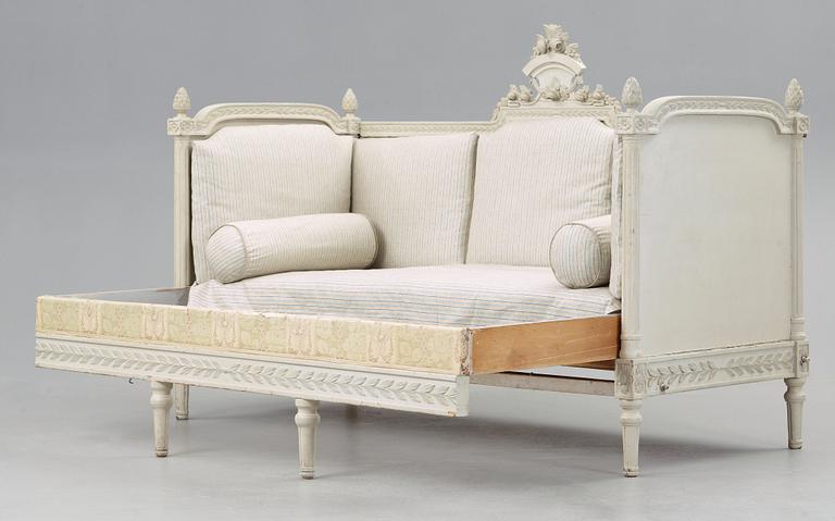 A Gustavian late 18th century bed.