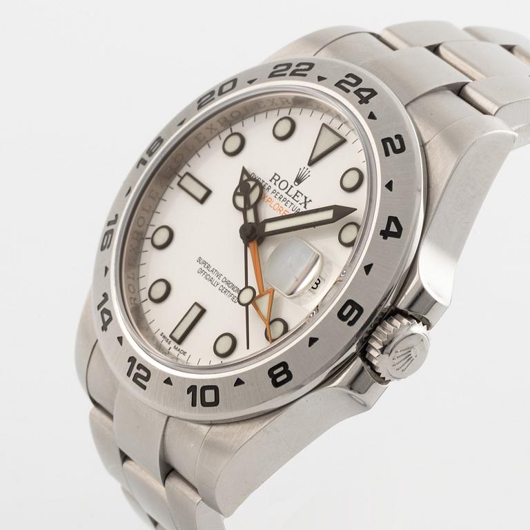 Rolex, Oyster Perpetual Date, Explorer II, Chronometer, armbandsur, 42 mm.