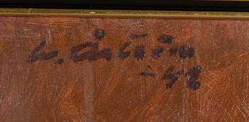Werner Åström, oil on board, signed and dated -42.