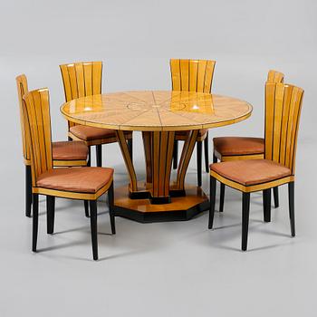 STOLAR, 6 st. SAMT BORD, Eliel Saarinen, Saarinen House, 1900-talets fjärde kvartal.