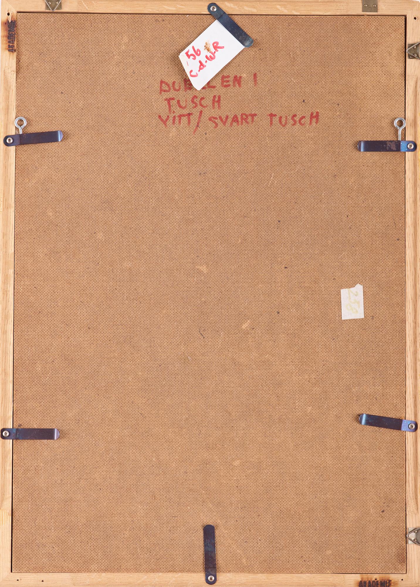 PETER WEISS, indian ink on paper, signed, executed in 1953.