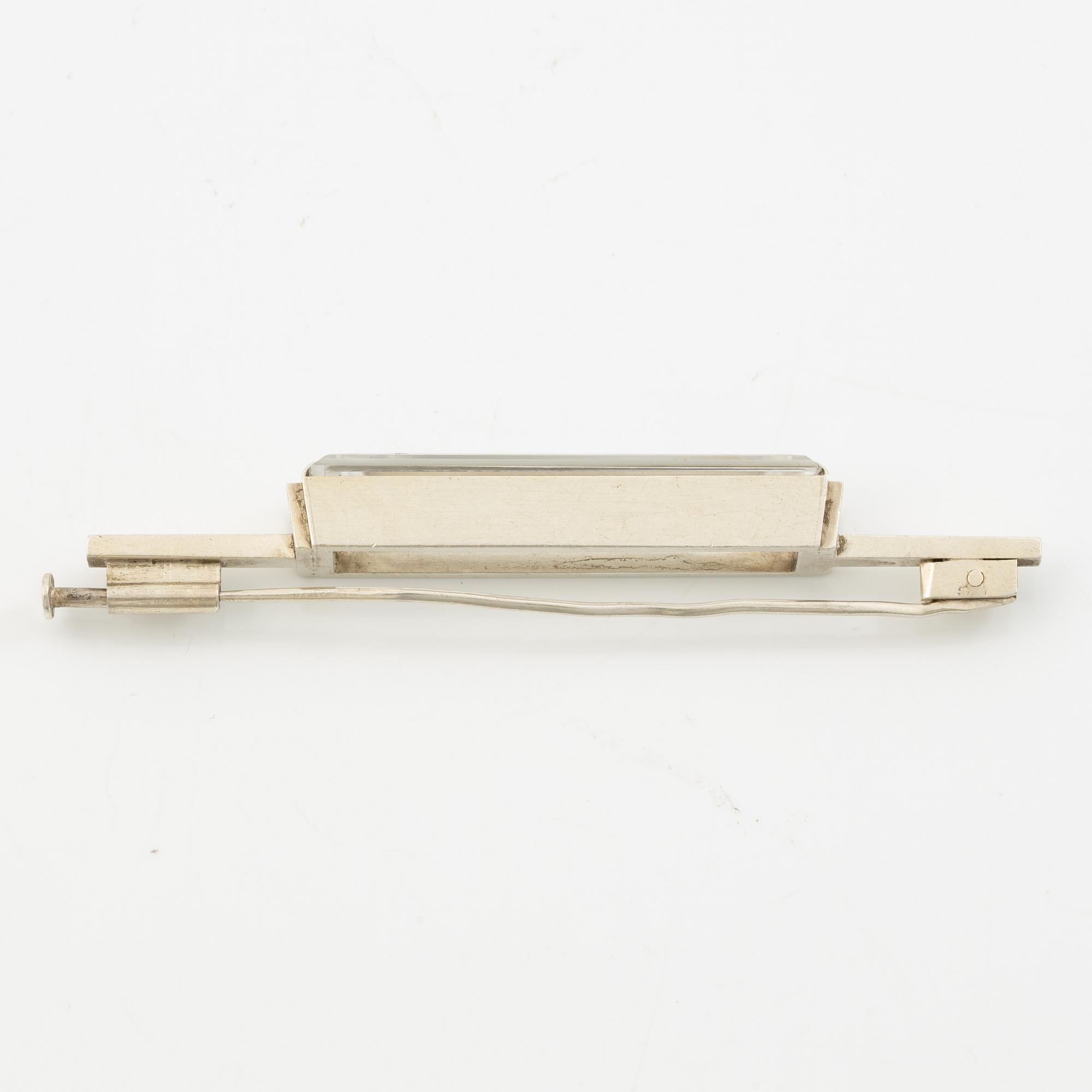 Wiwen Nilsson, brooch silver with rock crystal.
