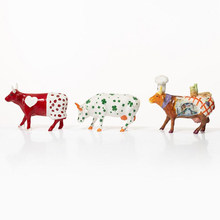Six 'Cow Parade' figurines, 2000s.