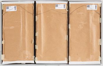 LEIF ELGGREN, triptych gouache on paper.