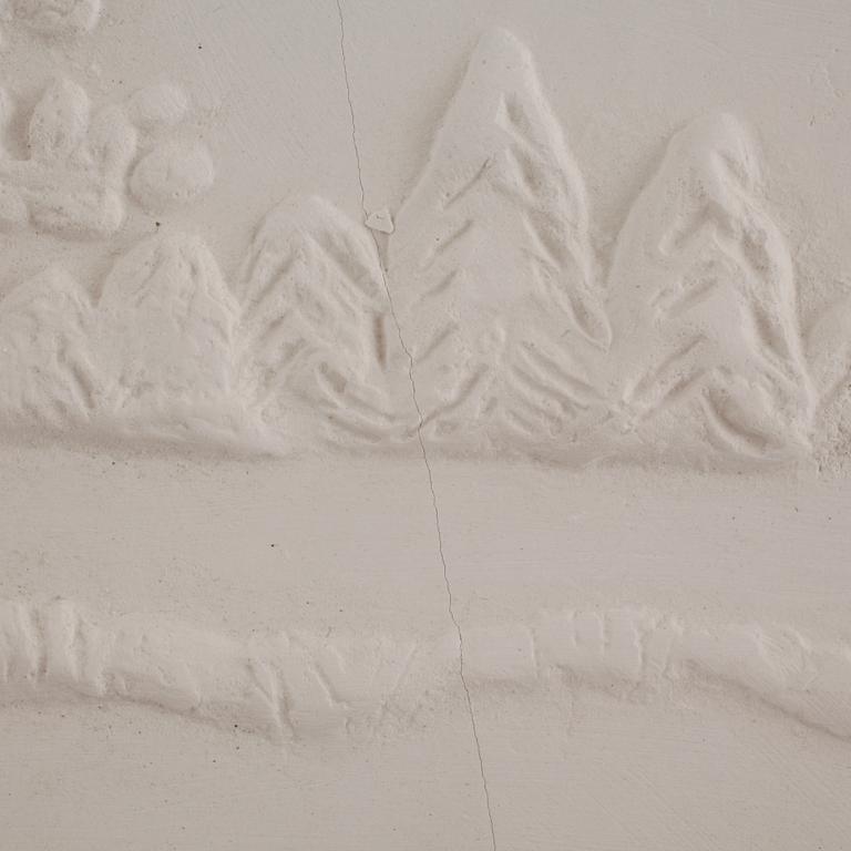 ASTRI BERGMAN-TAUBE, 6 stycken väggreliefer ur serien Änglamark, signerade och numrerade 1600.