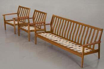 SOFFA och FÅTÖLJER, ett par, "Esbjerg", IKEA,1900-talets mitt.