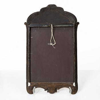A Swedish giltwood rococo mirror, later part 18th century.