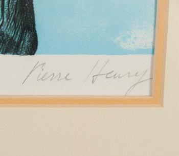 PIERRE HENRY, färglitografi, signerad, E.A.