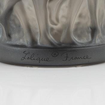 René Lalique, a glass vase, 'Bacchantes', France, signed.