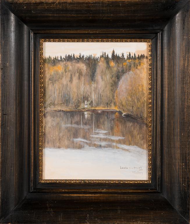 Hugo Simberg, watercolour and gouache, signed and dated "Lavola 24 okt 1900".