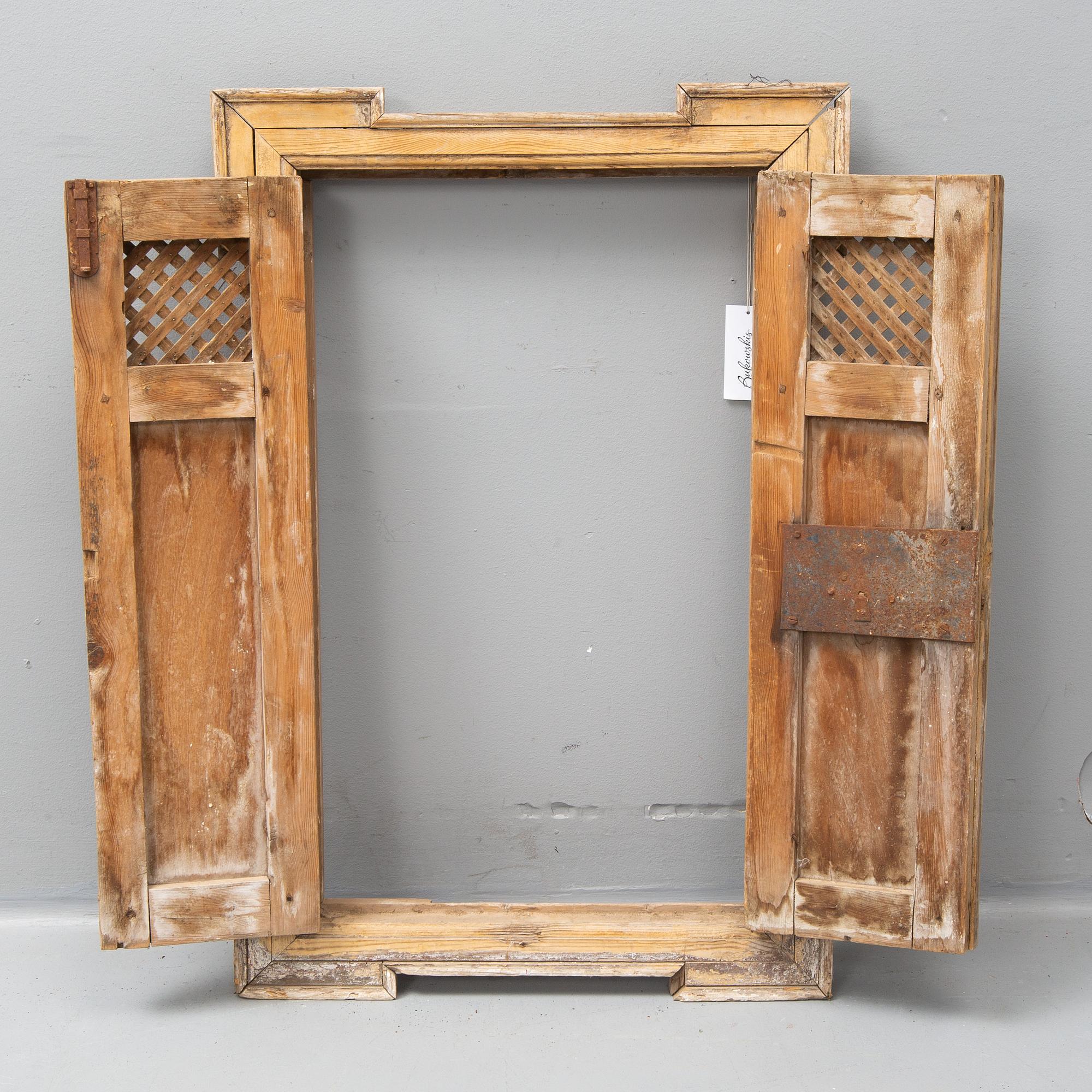 A 1800's wooden window from Spain.