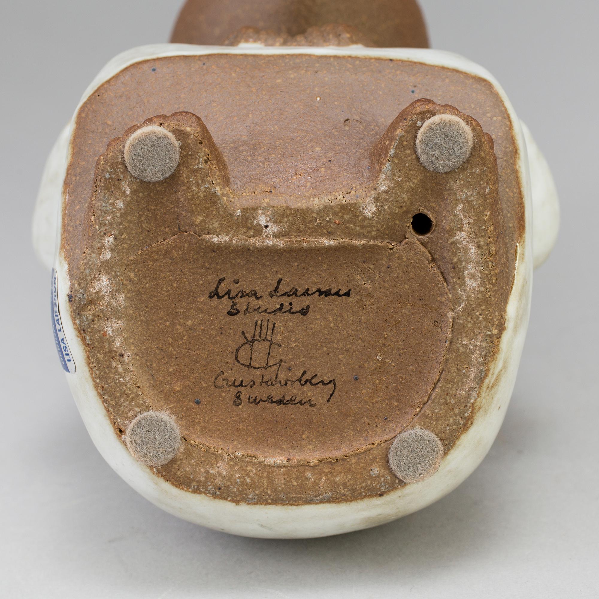 A stoneware figurine "Syd Maxi" by Lisa Larson for Gustavberg, probably 1990´s.