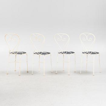 Trädgårdsstolar, 4 st, 1900-talets senare del.