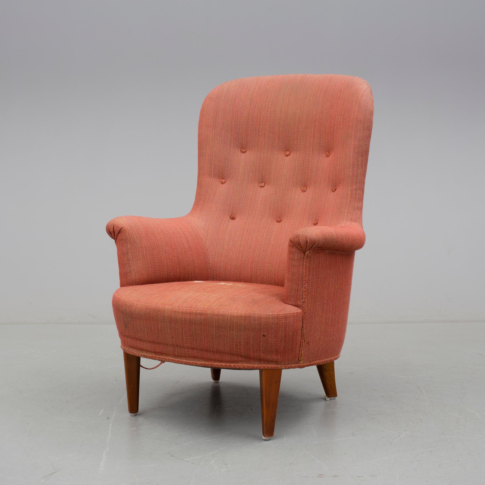 FÅTÖLJ, "Marino", Carl Malmsten, omkr 1900-talets mitt.