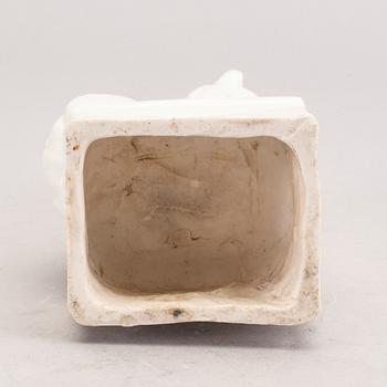 A Chinese blanc de chine joss stick holder, Qing dynasty, Kangxi (1662-1722).