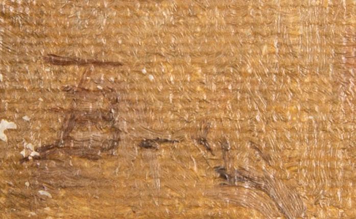 Theodor Billing, oil on canvas, signed.