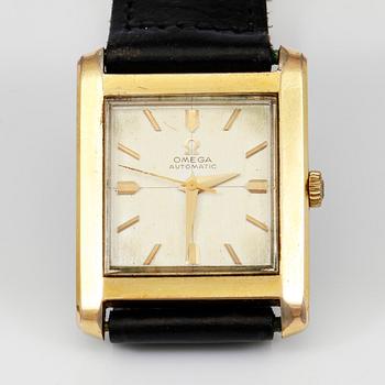 ARMBANDSUR, guld på stål, Omega Automatic.