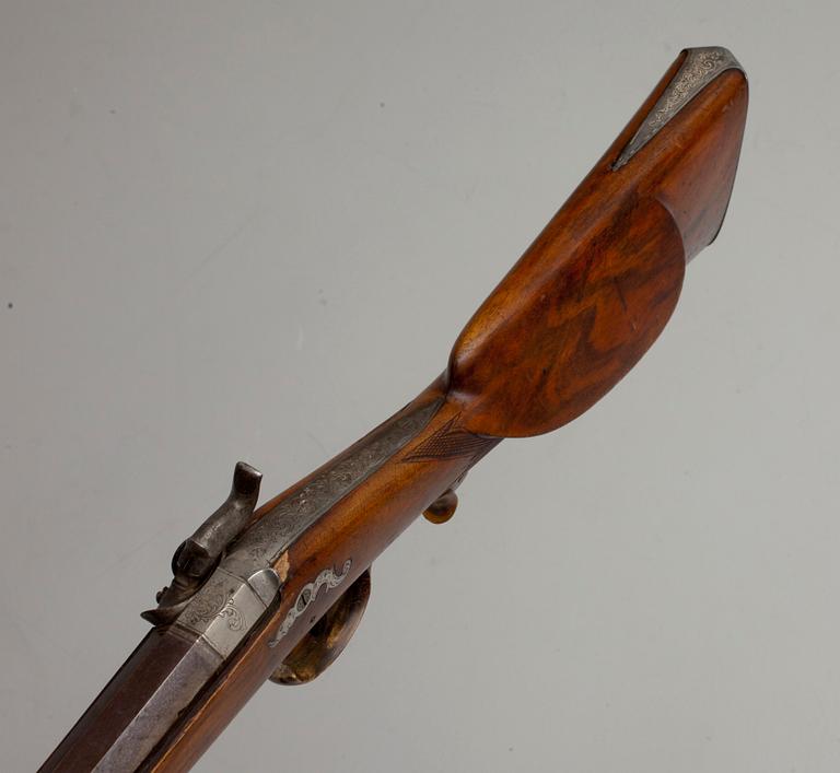 SLAGLÅSGEVÄR, Christoph Funk in Suhl, Tyskland 1800-talets mitt.