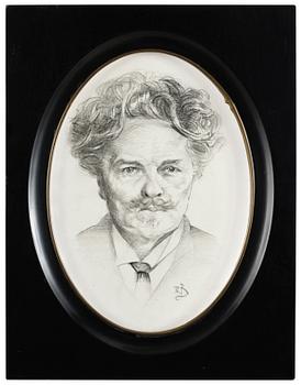 138. Richard Bergh, Porträtt av August Strindberg.
