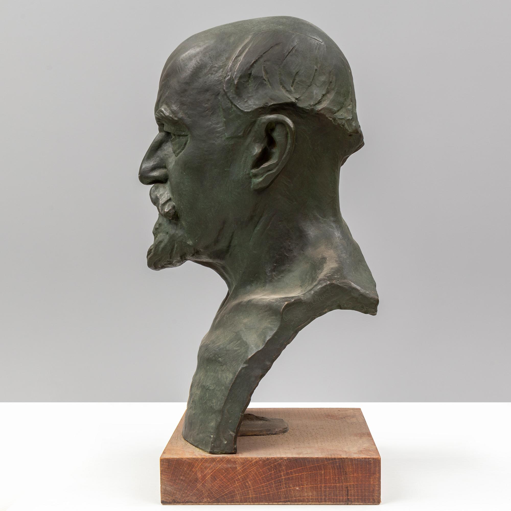 ERIC HEDLAND, sculpture, bronze, signed.