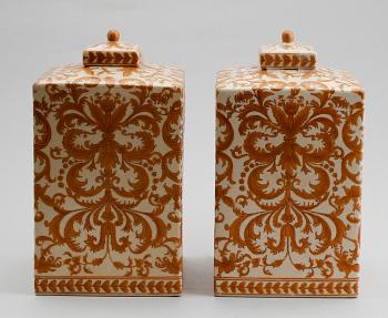 LOCKURNOR, 1 par, porslin, G&C, 1900-/2000-tal.