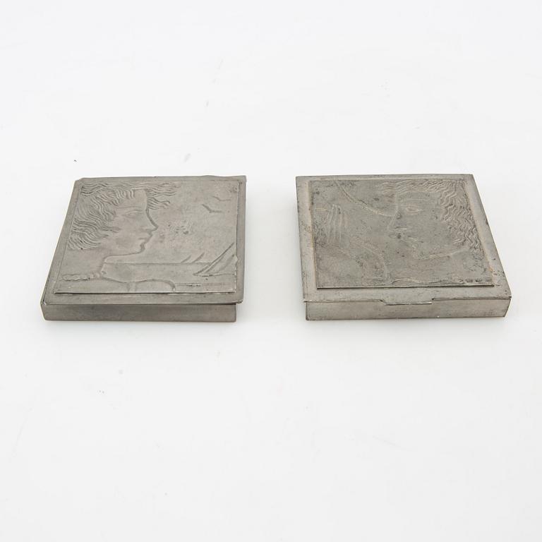 Oscar Antonsson, skrin, 2 st, Athena Ystad, 1940-tal.