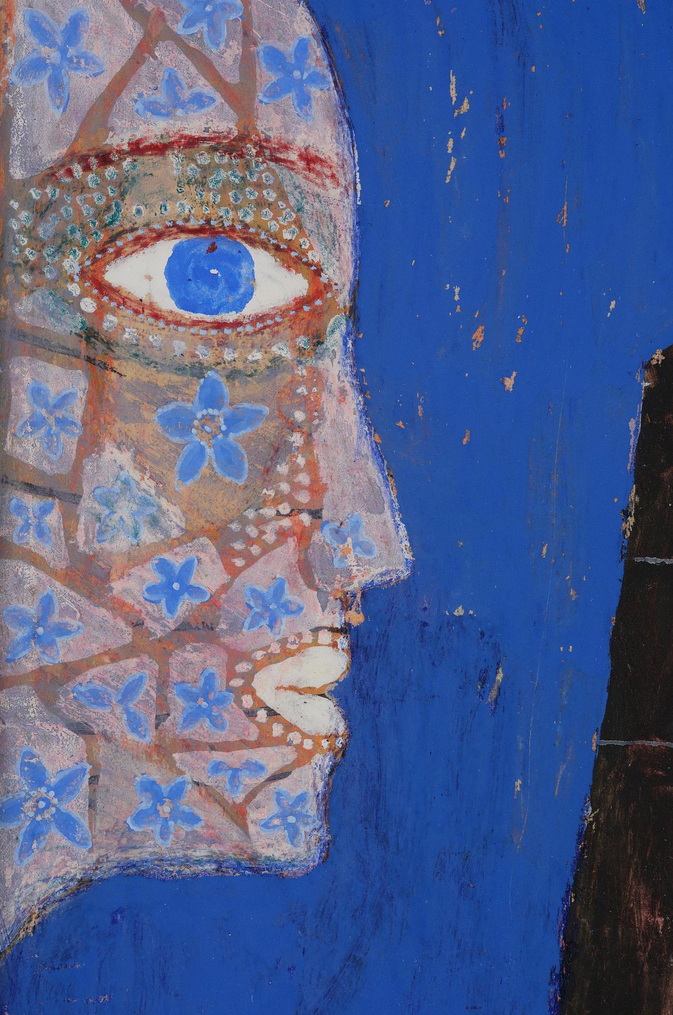 Max Walter Svanberg, Imaginative composition with woman and bird.