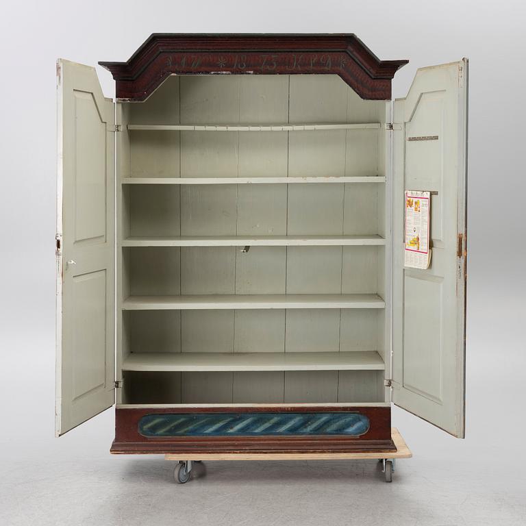 A cabinet, Värmland, dated 1873.