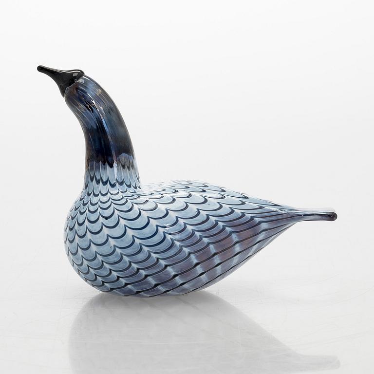 Oiva Toikka, A glass bird 'Diver', signed O. Toikka Nuutajärvi.