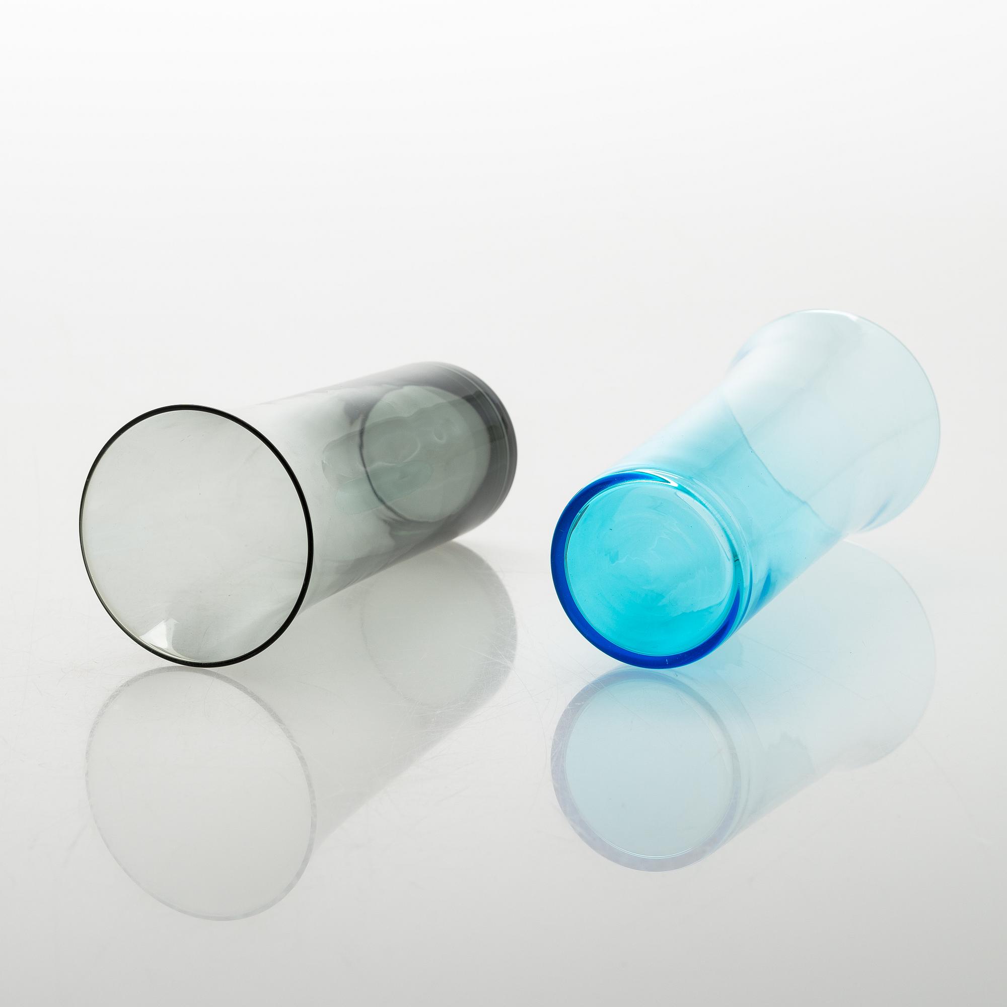 Kaj Franck, juomalaseja, 13 kpl, 1725, "Trumpetti",  Nuutajärvi Notsjö, Suomi. 1958-63.