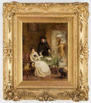 199. WILLIAM POWELL FRITH, olja på duk. Signerad och daterad 1881.
