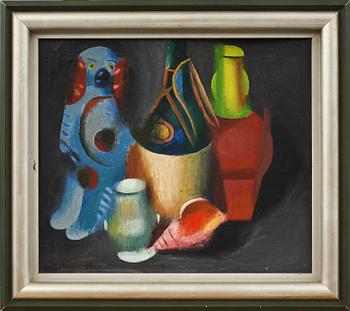 JOEL MILA, olja på pannå, sign o dat -36.