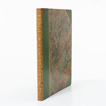 Anders Zorn, "With brush and pen, an annual book about Swedish art," with etching, 1885.