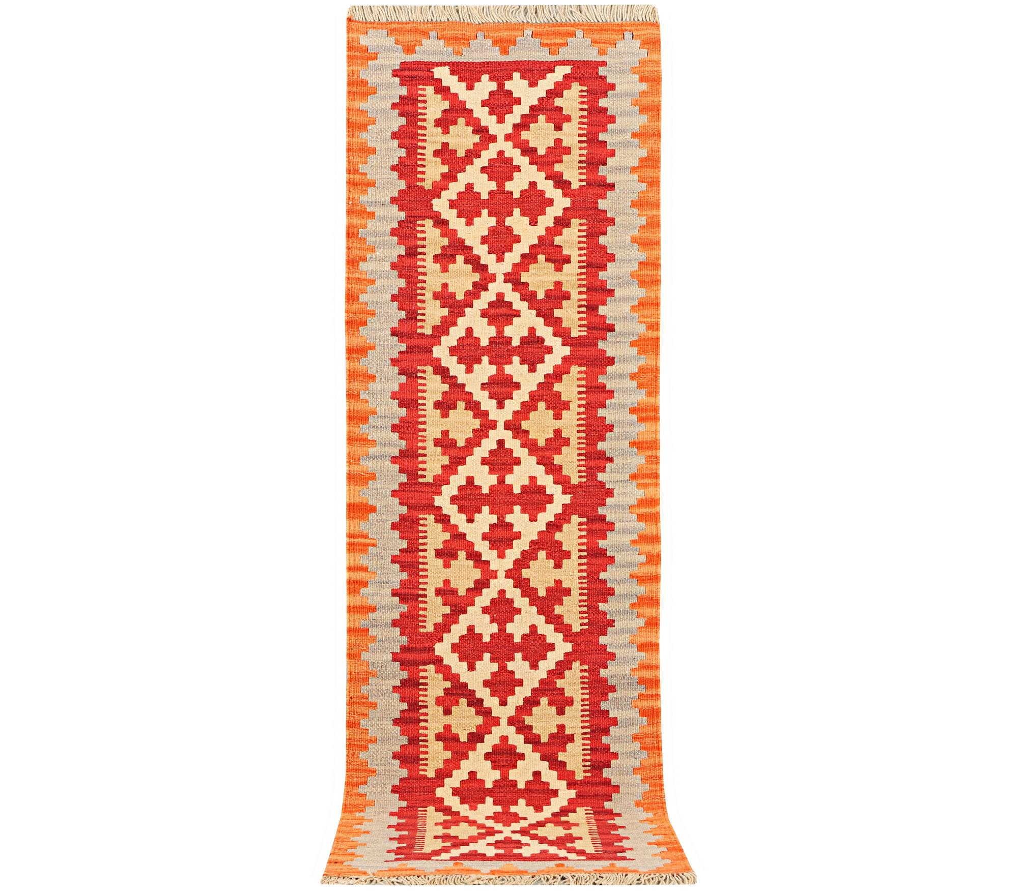 A Runner carpet, Kilim, c. 190 x 58 cm.
