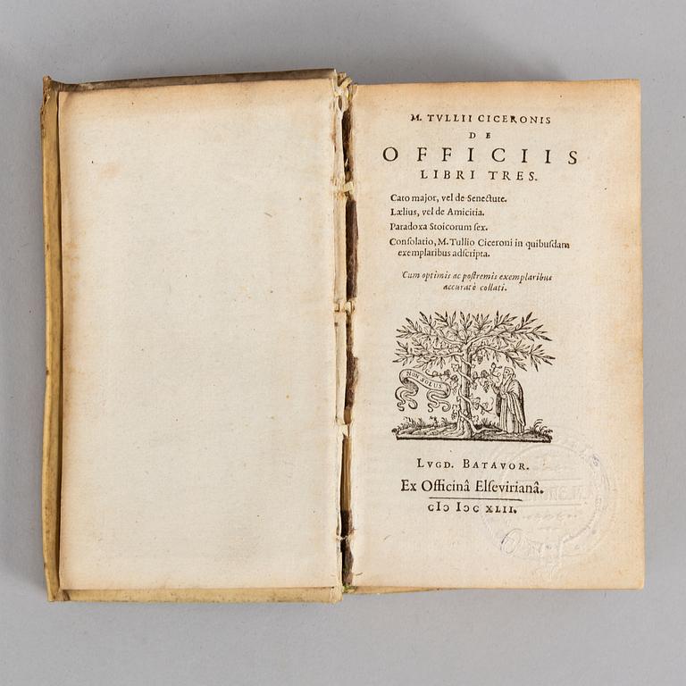 Cicero, Elzevir edition of 1642.