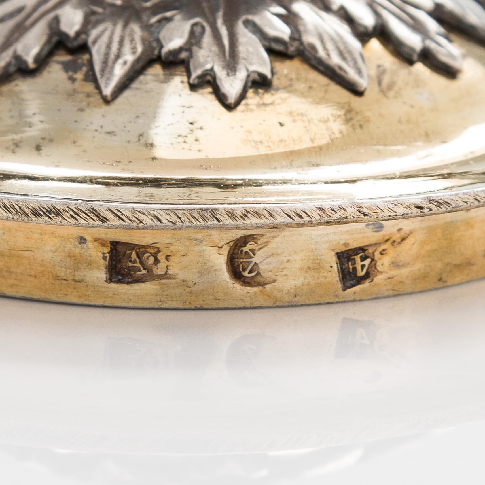 Carl Fredrik Bredenberg, kanna, silver och förgyllt silver, S:t Petersburg 1812.