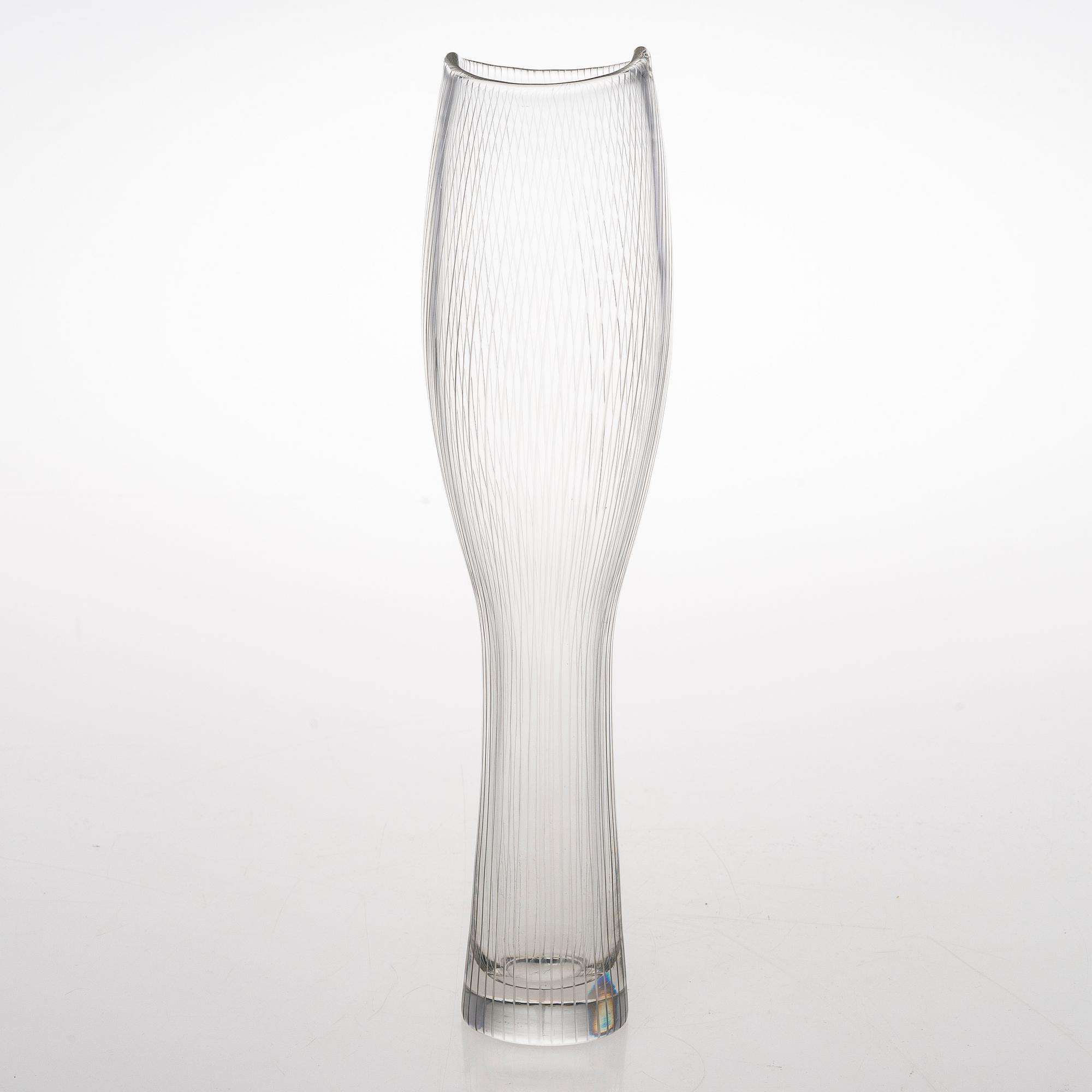 TAPIO WIRKKALA, VAS, glas, signerad Tapio Wirkkala Iittala -56.