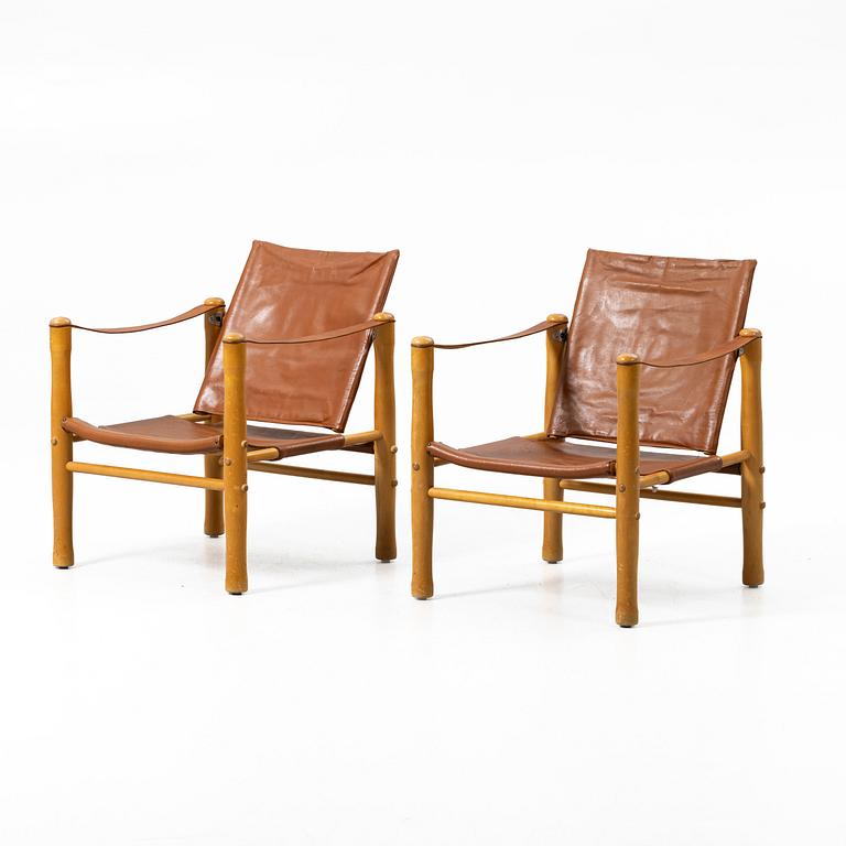 Elias Svedberg, A pair of armchairs, “Safari”, the Triva series, Nordiska Kompaniet.
