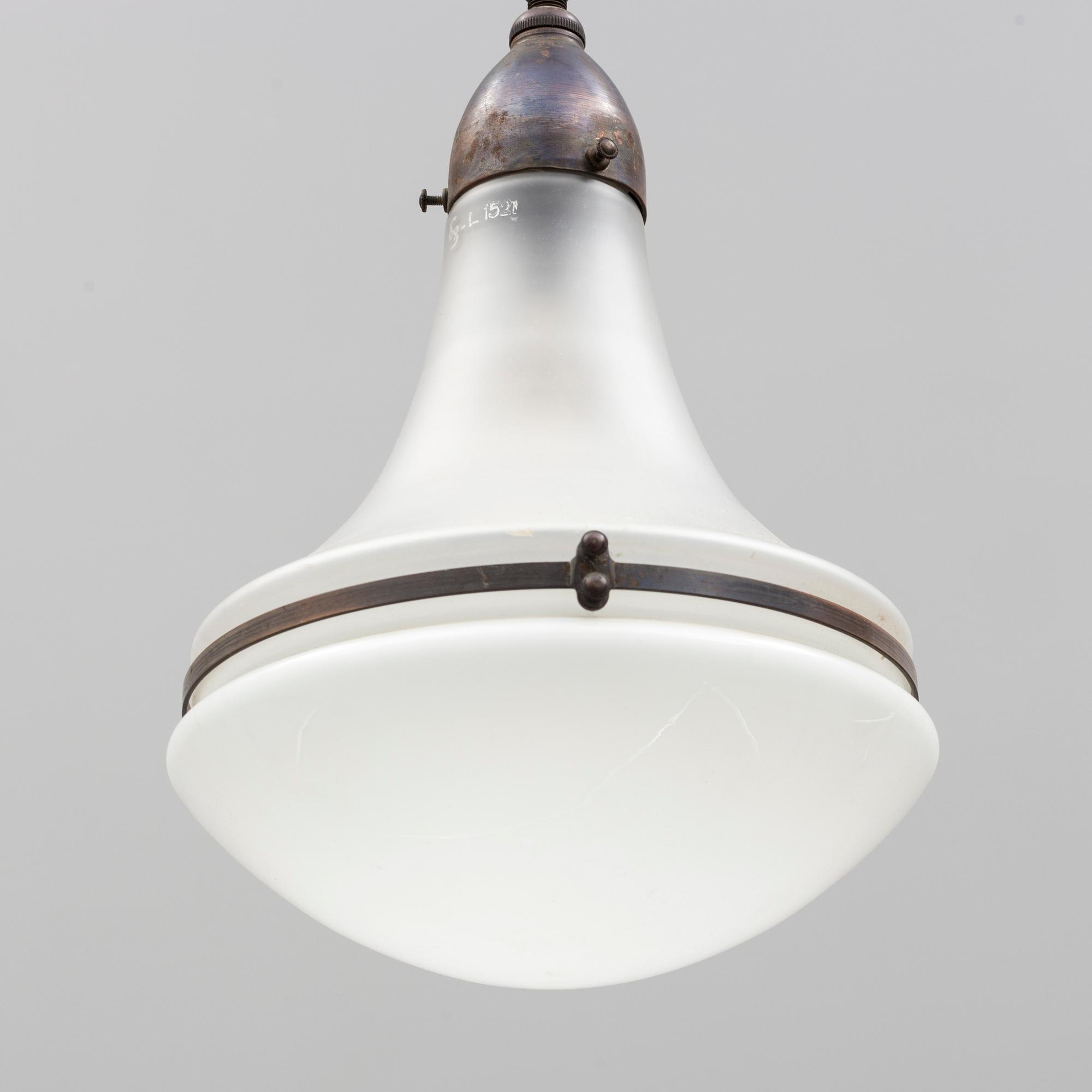 PETER BEHRENS, taklampa, "Luzette", modell L1522, , AEG, 1900-talets början.