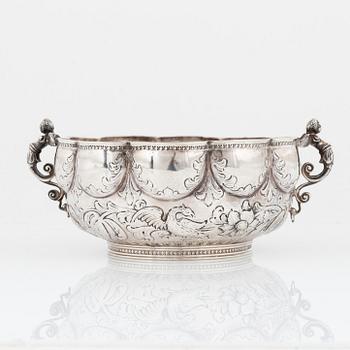 A French Silver Bowl, 19th century.