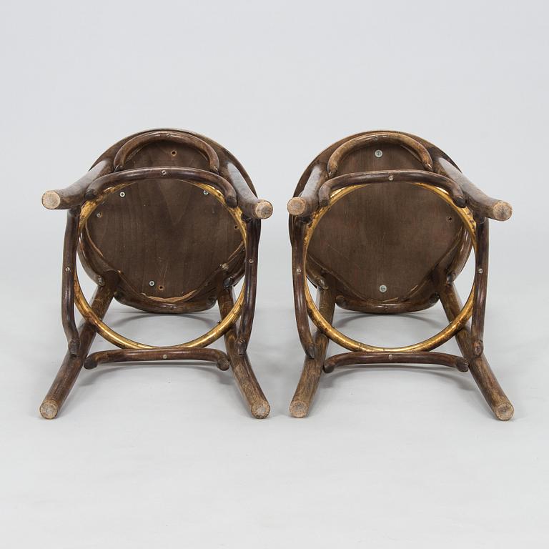 A pair of bar stools, Thonet, first half of the 20th century.