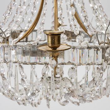 An Empire style chandelier, second half of the 20th century.