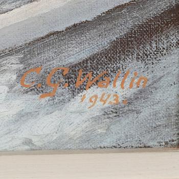 CARL GEORG WALLIN, olja på duk, signerad och daterad 1943.