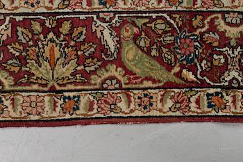 A rug, semi-antique Kerman Laver, ca 213 x 136 cm.