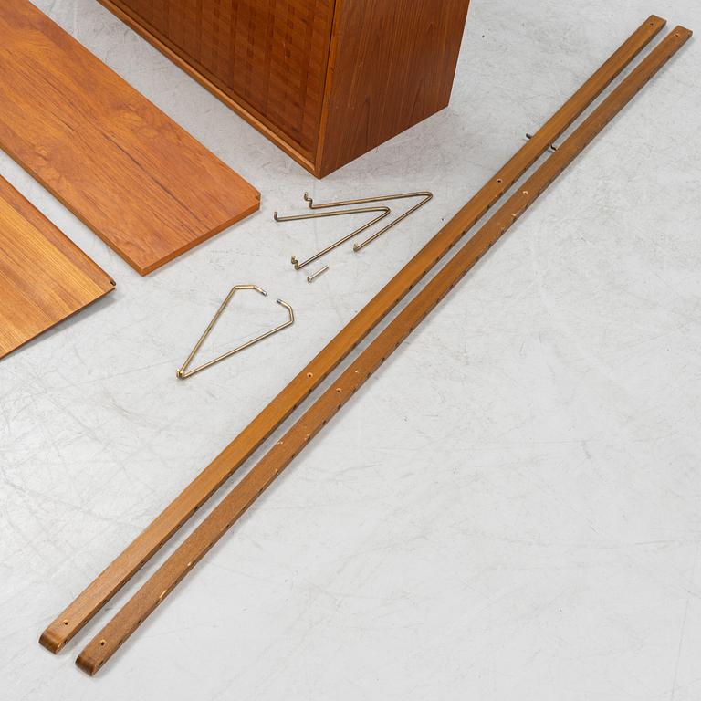 Poul Cadovius, a teak veneered 'Royal System' shelf system, Denmark,